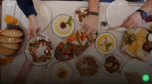 Nasma restaurant website